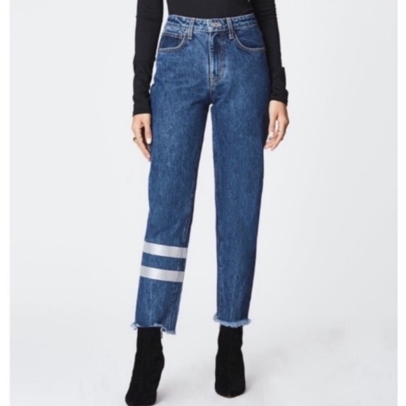 CARMAR Jeans Juliet Boyfriend Relaxed Fit High Rise Reflective Stripes Size 28 - Picture 13 of 13